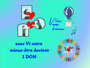 séance de mieux être chez voyage intérieur permet de faire des dons à des associations