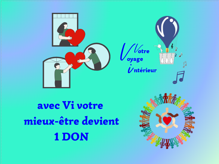 séance de mieux être chez voyage intérieur permet de faire des dons à des associations